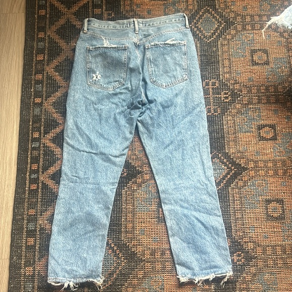 AGOLDE Riley High Rise Straight Crop in Frequency - Picture 7 of 8